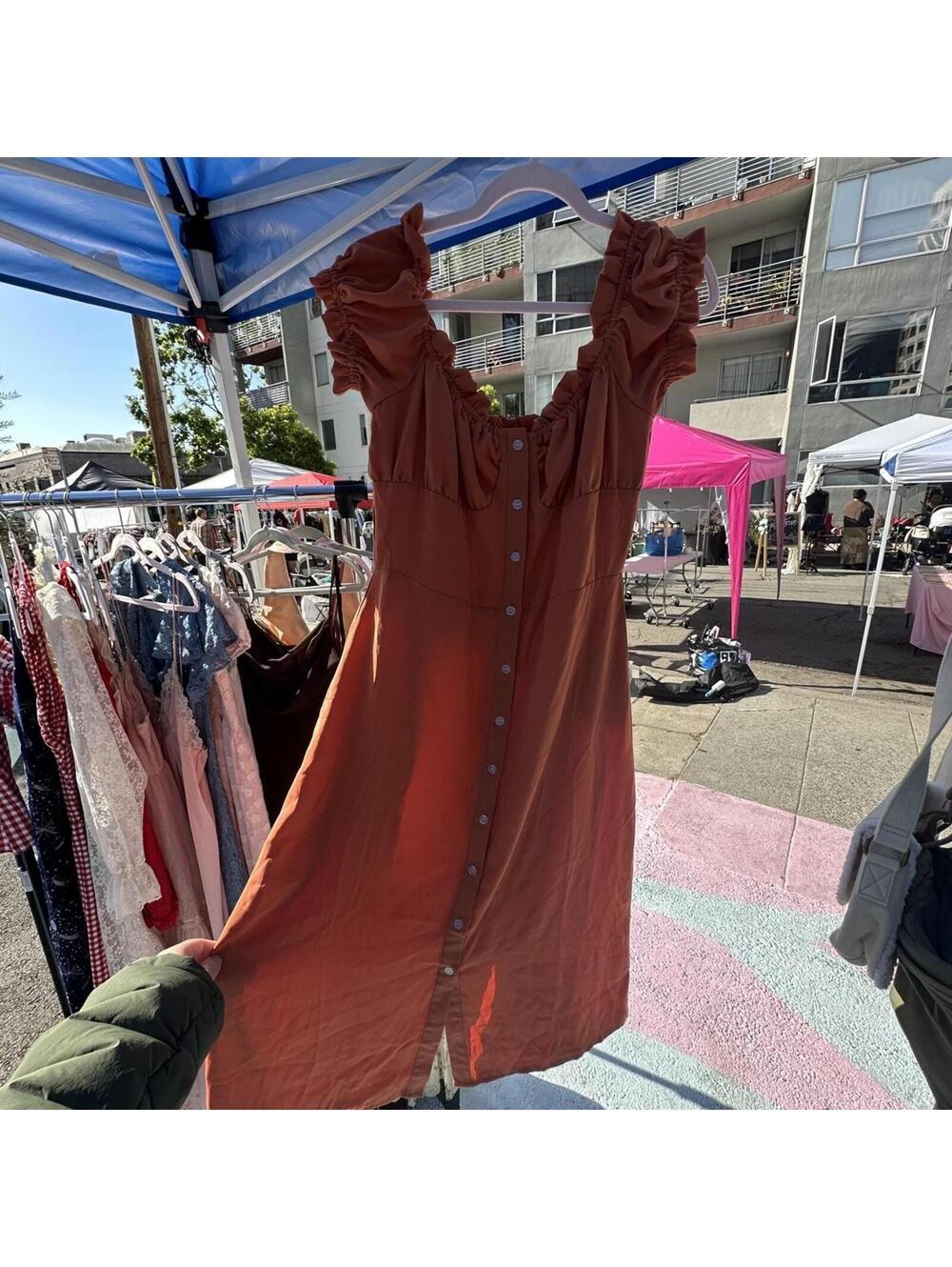 Women's Orange maxi Dress